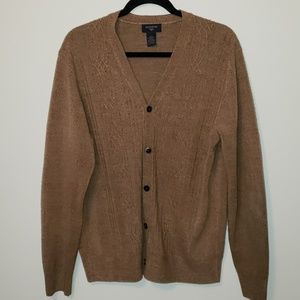 Men's Dockers size medium brown cardigan buttoned